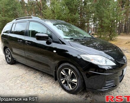 Черный Мазда 5, объемом двигателя 1.8 л и пробегом 216 тыс. км за 5750 $, фото 1 на Automoto.ua