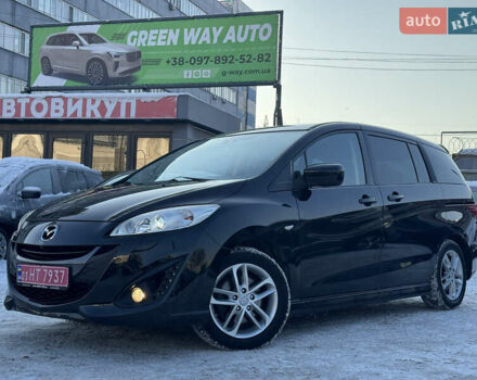 Черный Мазда 5, объемом двигателя 2 л и пробегом 205 тыс. км за 9999 $, фото 1 на Automoto.ua