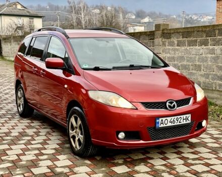 Красный Мазда 5, объемом двигателя 2 л и пробегом 290 тыс. км за 4300 $, фото 1 на Automoto.ua