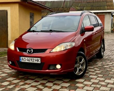Красный Мазда 5, объемом двигателя 2 л и пробегом 290 тыс. км за 4300 $, фото 1 на Automoto.ua
