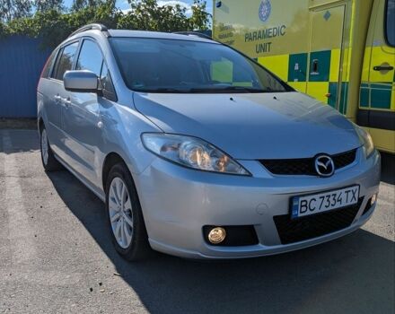 Серый Мазда 5, объемом двигателя 2 л и пробегом 239 тыс. км за 6000 $, фото 1 на Automoto.ua