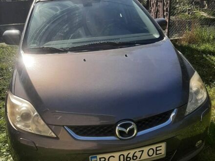 Серый Мазда 5, объемом двигателя 2 л и пробегом 223 тыс. км за 5000 $, фото 1 на Automoto.ua