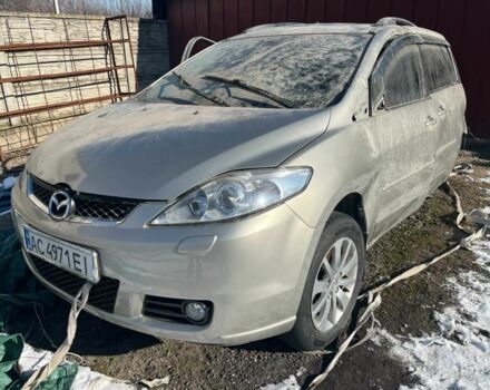 Серый Мазда 5, объемом двигателя 2 л и пробегом 208 тыс. км за 1000 $, фото 1 на Automoto.ua