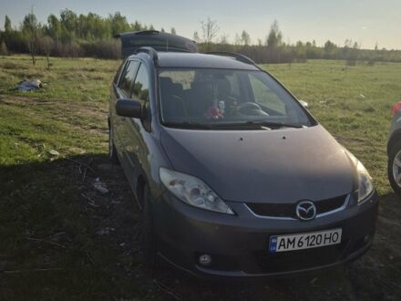 Серый Мазда 5, объемом двигателя 2 л и пробегом 300 тыс. км за 4700 $, фото 1 на Automoto.ua