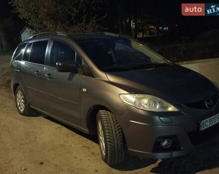 Серый Мазда 5, объемом двигателя 2 л и пробегом 330 тыс. км за 6500 $, фото 1 на Automoto.ua