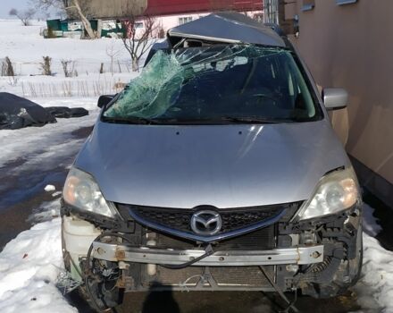 Серый Мазда 5, объемом двигателя 2 л и пробегом 200 тыс. км за 2500 $, фото 1 на Automoto.ua