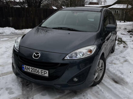 Серый Мазда 5, объемом двигателя 2 л и пробегом 230 тыс. км за 8000 $, фото 1 на Automoto.ua