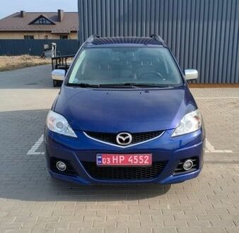 Синий Мазда 5, объемом двигателя 2 л и пробегом 238 тыс. км за 4400 $, фото 1 на Automoto.ua