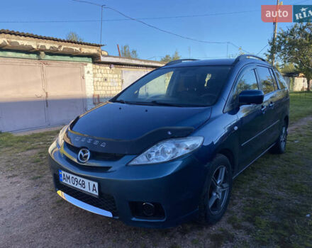 Синий Мазда 5, объемом двигателя 2 л и пробегом 260 тыс. км за 3900 $, фото 1 на Automoto.ua