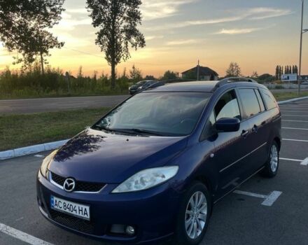 Синий Мазда 5, объемом двигателя 2 л и пробегом 265 тыс. км за 4300 $, фото 1 на Automoto.ua