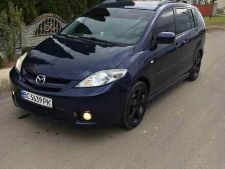 Синий Мазда 5, объемом двигателя 2 л и пробегом 207 тыс. км за 5300 $, фото 1 на Automoto.ua