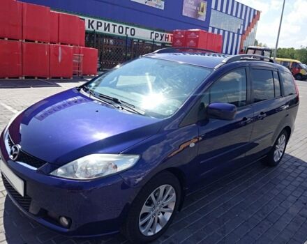 Синий Мазда 5, объемом двигателя 2 л и пробегом 190 тыс. км за 8000 $, фото 1 на Automoto.ua