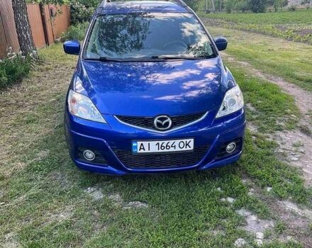 Синий Мазда 5, объемом двигателя 2 л и пробегом 380 тыс. км за 5000 $, фото 1 на Automoto.ua
