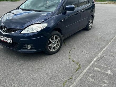Синий Мазда 5, объемом двигателя 2 л и пробегом 185 тыс. км за 5800 $, фото 1 на Automoto.ua