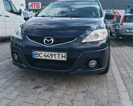 Синий Мазда 5, объемом двигателя 2 л и пробегом 350 тыс. км за 5300 $, фото 1 на Automoto.ua