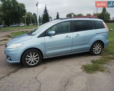 Синий Мазда 5, объемом двигателя 2 л и пробегом 287 тыс. км за 5650 $, фото 1 на Automoto.ua