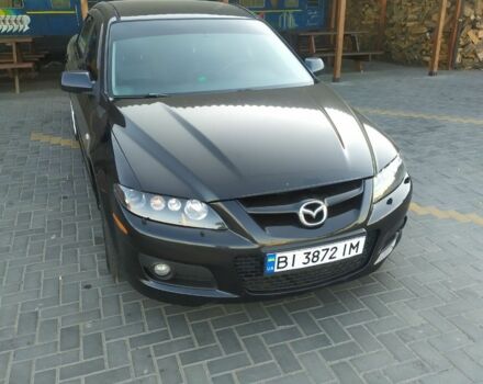 Черный Мазда 6 МПС, объемом двигателя 2.3 л и пробегом 220 тыс. км за 5800 $, фото 1 на Automoto.ua