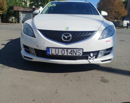 Белый Мазда 6, объемом двигателя 2 л и пробегом 477 тыс. км за 3760 $, фото 1 на Automoto.ua