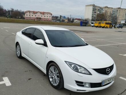 Белый Мазда 6, объемом двигателя 2 л и пробегом 300 тыс. км за 6750 $, фото 1 на Automoto.ua