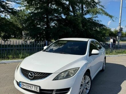 Белый Мазда 6, объемом двигателя 2 л и пробегом 163 тыс. км за 7100 $, фото 1 на Automoto.ua