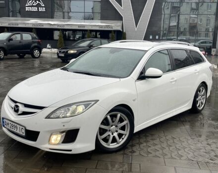 Белый Мазда 6, объемом двигателя 2 л и пробегом 203 тыс. км за 7650 $, фото 1 на Automoto.ua