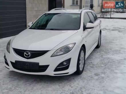 Белый Мазда 6, объемом двигателя 2 л и пробегом 210 тыс. км за 8500 $, фото 1 на Automoto.ua