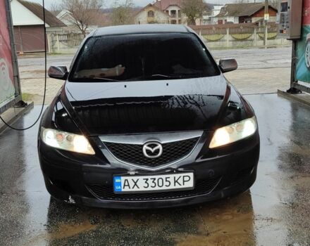 Черный Мазда 6, объемом двигателя 2 л и пробегом 317 тыс. км за 3000 $, фото 2 на Automoto.ua