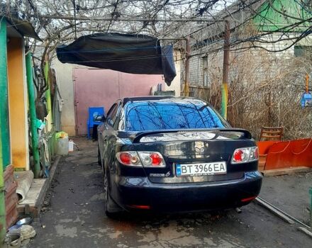 Черный Мазда 6, объемом двигателя 2 л и пробегом 250 тыс. км за 4200 $, фото 1 на Automoto.ua