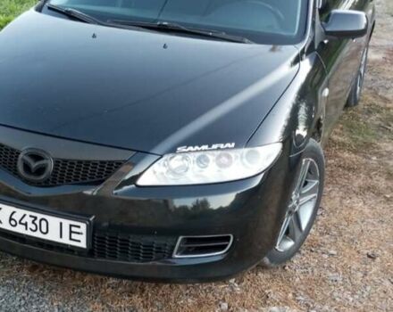 Черный Мазда 6, объемом двигателя 2 л и пробегом 352 тыс. км за 4500 $, фото 1 на Automoto.ua