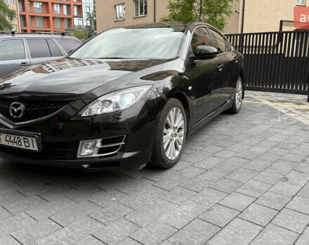 Черный Мазда 6, объемом двигателя 2 л и пробегом 400 тыс. км за 6000 $, фото 1 на Automoto.ua