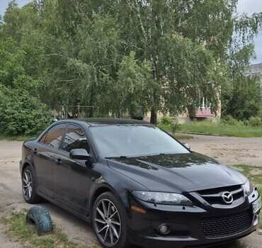 Черный Мазда 6, объемом двигателя 2.3 л и пробегом 270 тыс. км за 8000 $, фото 3 на Automoto.ua