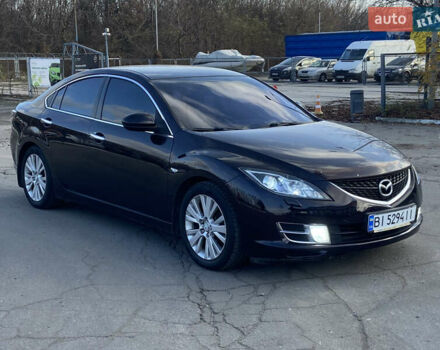 Черный Мазда 6, объемом двигателя 2 л и пробегом 180 тыс. км за 7700 $, фото 2 на Automoto.ua