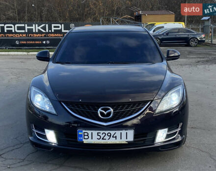 Черный Мазда 6, объемом двигателя 2 л и пробегом 180 тыс. км за 7700 $, фото 1 на Automoto.ua
