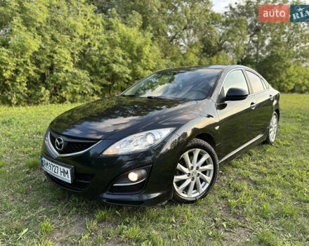 Черный Мазда 6, объемом двигателя 2 л и пробегом 247 тыс. км за 6950 $, фото 1 на Automoto.ua
