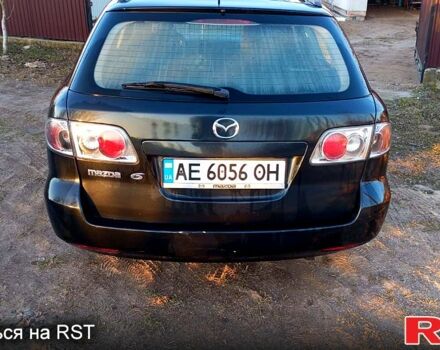 Черный Мазда 6, объемом двигателя 2 л и пробегом 390 тыс. км за 3500 $, фото 1 на Automoto.ua