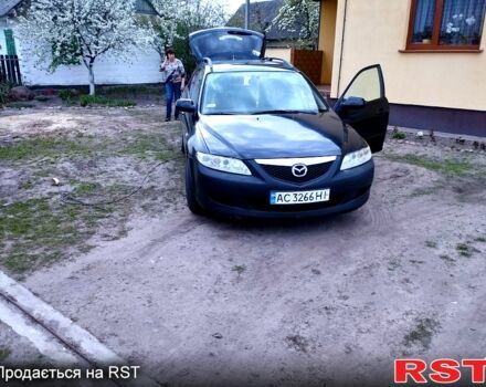 Черный Мазда 6, объемом двигателя 2 л и пробегом 380 тыс. км за 3700 $, фото 1 на Automoto.ua