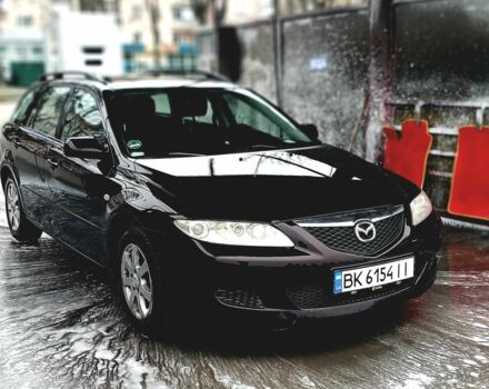 Черный Мазда 6, объемом двигателя 2 л и пробегом 260 тыс. км за 4400 $, фото 1 на Automoto.ua