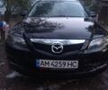 Черный Мазда 6, объемом двигателя 2 л и пробегом 220 тыс. км за 5700 $, фото 1 на Automoto.ua