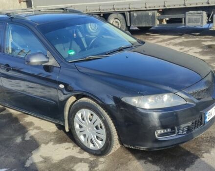 Черный Мазда 6, объемом двигателя 2 л и пробегом 284 тыс. км за 5500 $, фото 1 на Automoto.ua