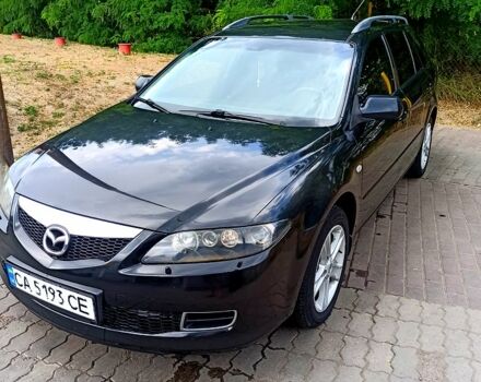 Черный Мазда 6, объемом двигателя 2 л и пробегом 325 тыс. км за 5800 $, фото 2 на Automoto.ua