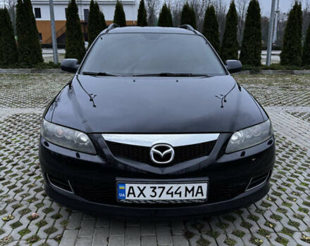 Черный Мазда 6, объемом двигателя 2 л и пробегом 140 тыс. км за 5200 $, фото 1 на Automoto.ua