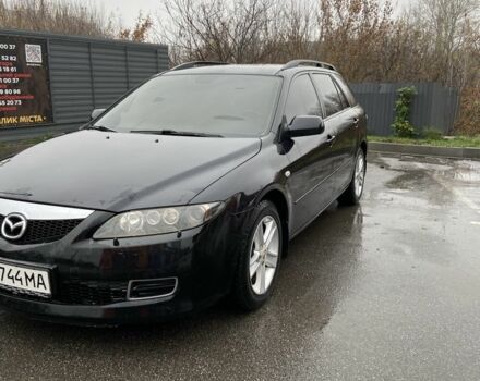 Черный Мазда 6, объемом двигателя 2 л и пробегом 140 тыс. км за 5700 $, фото 1 на Automoto.ua