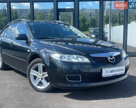 Черный Мазда 6, объемом двигателя 2 л и пробегом 320 тыс. км за 4490 $, фото 1 на Automoto.ua