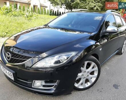Черный Мазда 6, объемом двигателя 2 л и пробегом 272 тыс. км за 6650 $, фото 1 на Automoto.ua