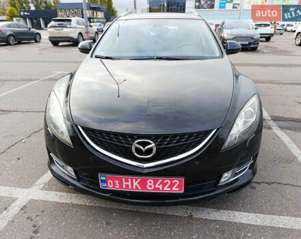 Черный Мазда 6, объемом двигателя 2 л и пробегом 205 тыс. км за 7600 $, фото 1 на Automoto.ua