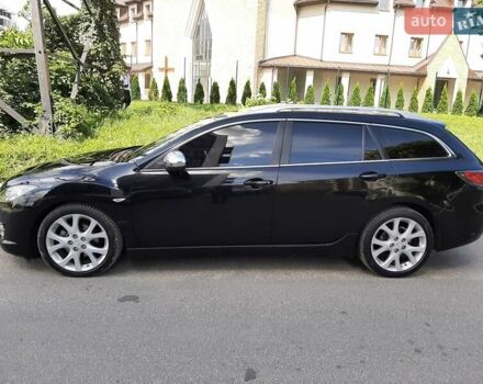 Черный Мазда 6, объемом двигателя 2 л и пробегом 272 тыс. км за 6650 $, фото 2 на Automoto.ua