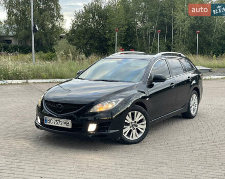 Черный Мазда 6, объемом двигателя 2 л и пробегом 343 тыс. км за 5600 $, фото 1 на Automoto.ua