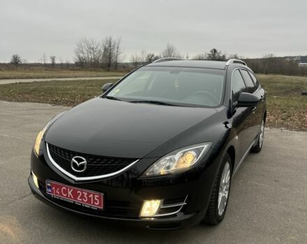 Черный Мазда 6, объемом двигателя 2 л и пробегом 180 тыс. км за 7600 $, фото 1 на Automoto.ua
