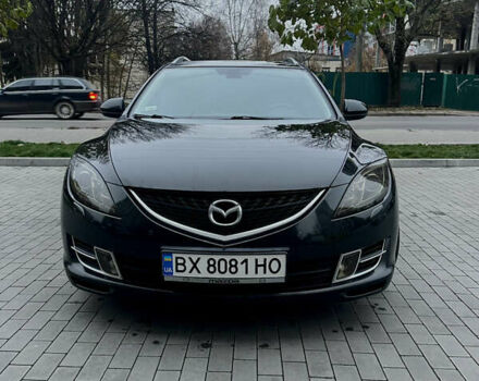 Черный Мазда 6, объемом двигателя 2 л и пробегом 235 тыс. км за 9200 $, фото 1 на Automoto.ua