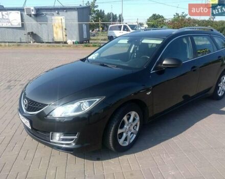 Черный Мазда 6, объемом двигателя 2 л и пробегом 195 тыс. км за 7300 $, фото 1 на Automoto.ua